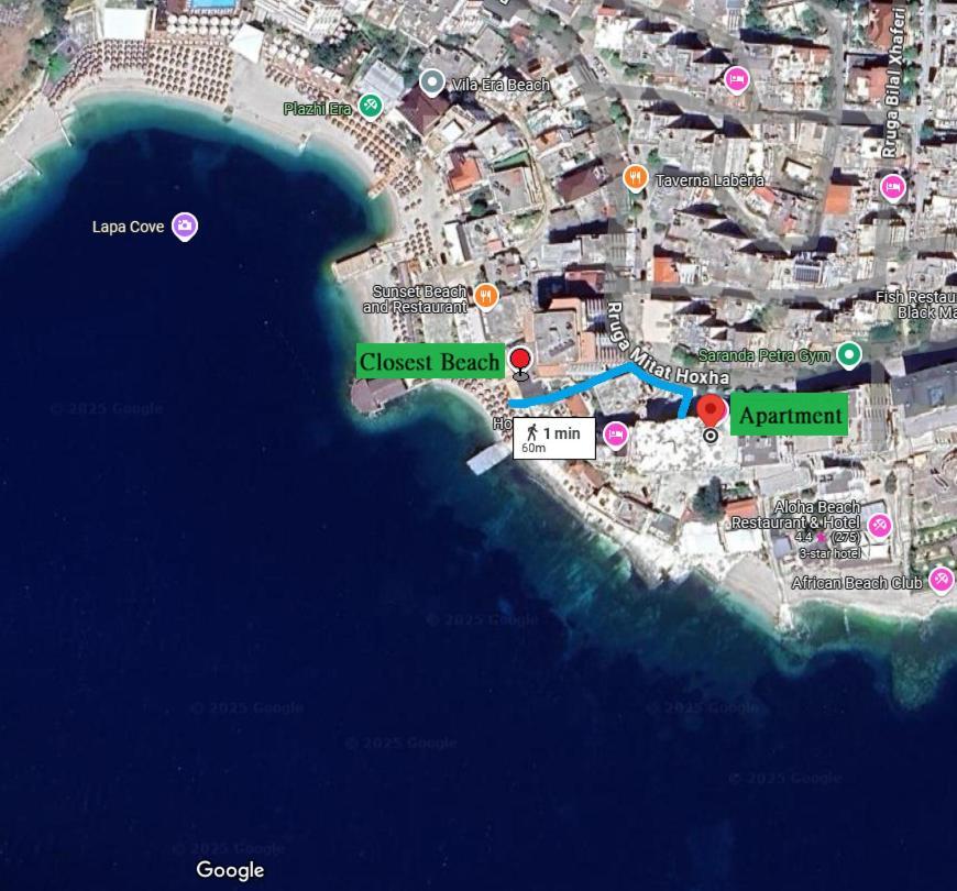The Hill Sea View Apartment Sarandë 외부 사진